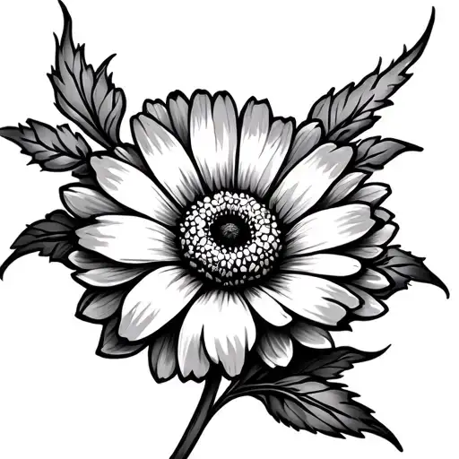 Marigold Flower Aztec Style