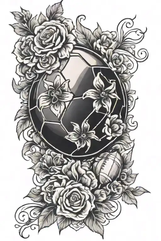 Football With Flowers