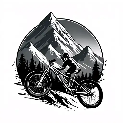 Mountains At Mountain Bikes