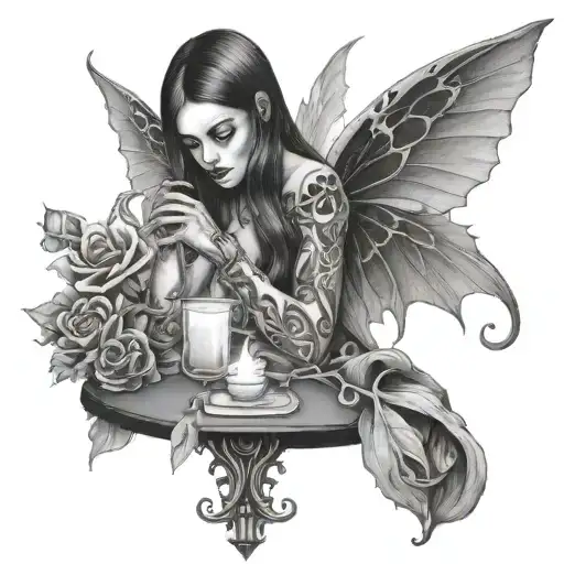 Hot Fairy Doing A Seance