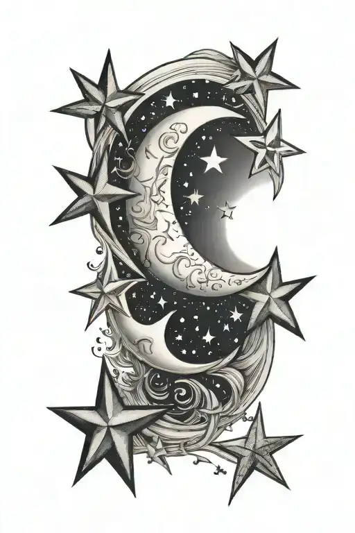 Moon And Stars