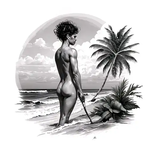 Back Tattoo Full Piece Beach