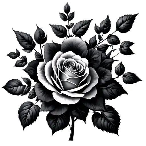 Rose Bushes Varying Shades