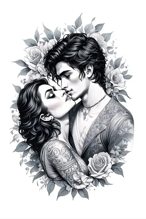 Love In Distance Tattoo For A Man Shoulder