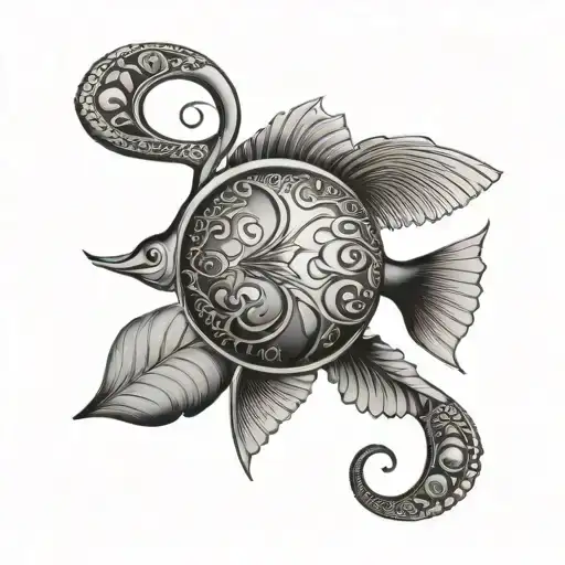 Pisces Egyptian Back