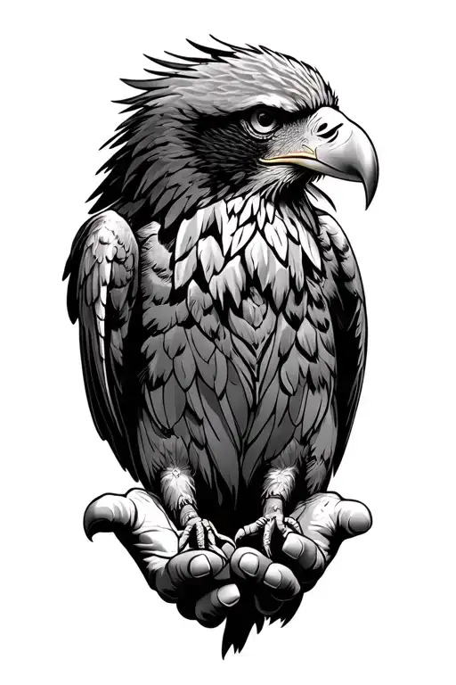 Eagle And God's Hands