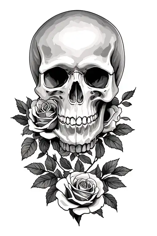 Skull And Roses