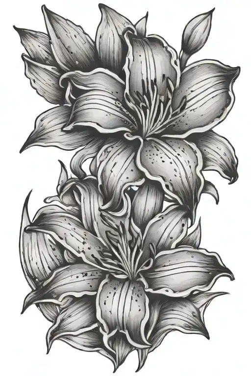 Lily Flowe With Name Summer As Stem