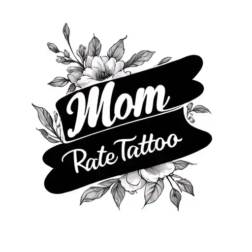 Mom Name Tattoo Design