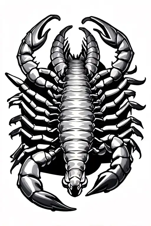 A Elegant Scorpion With The Name Matteo In Capital Letters Embedded In It For A Women