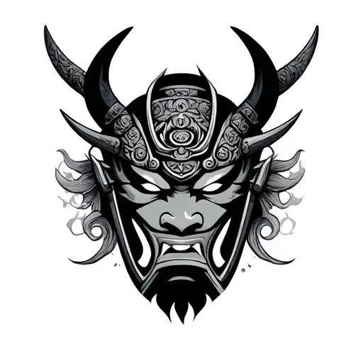 Samurai Oni Mask