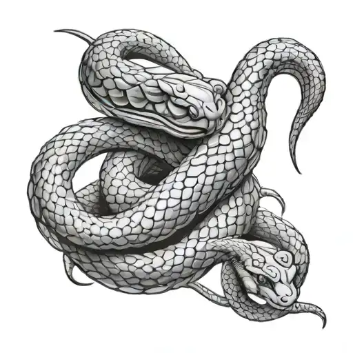 Gothic Snake Wrapped