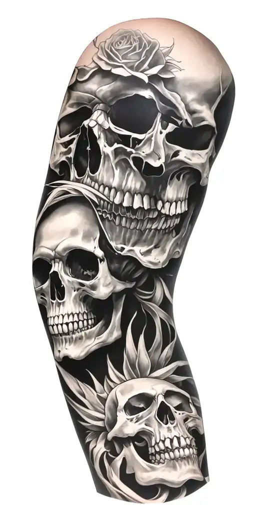 Full Sleeve With Skull