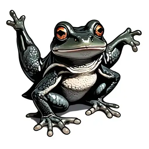 Spooky Frog With Halloween Costume