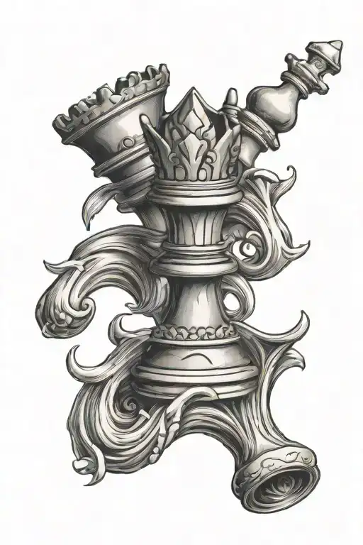 Chess Piece Pawn Within A King Chess Piece