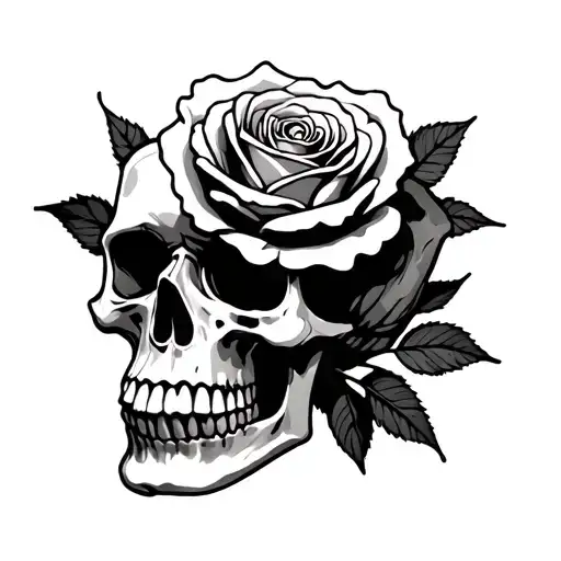 Skull Rose Click
