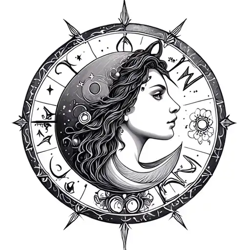 Zodiac Lady Moon