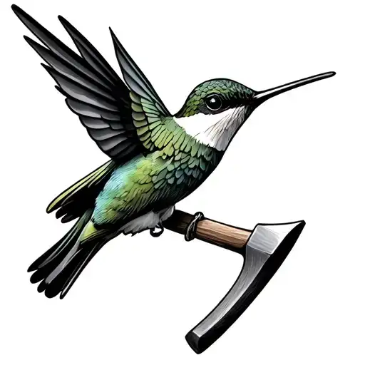 Hummingbird And A Hammer