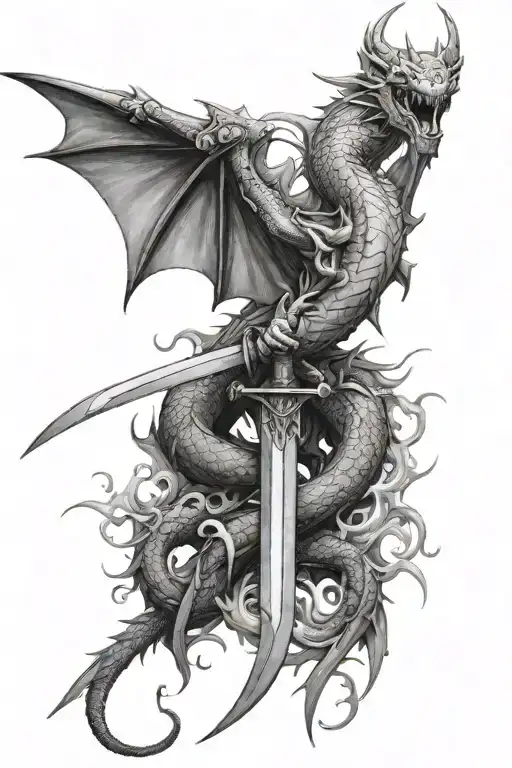 Dragon And Sword