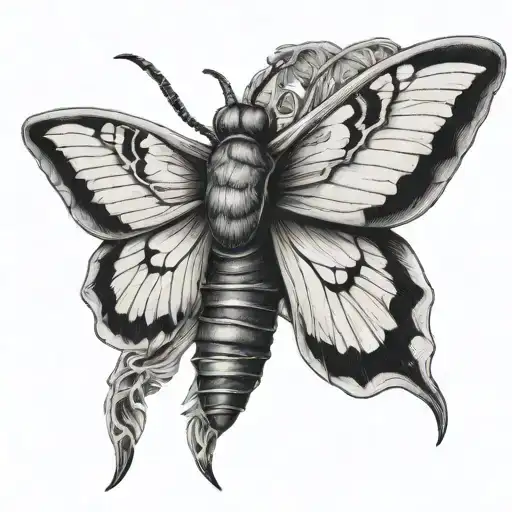 Deaths Head Hawk Moth