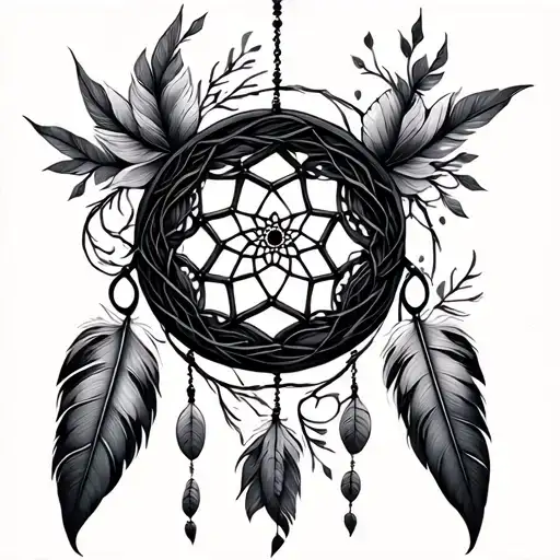 Dream Catcher Entangled In A Beautiful
