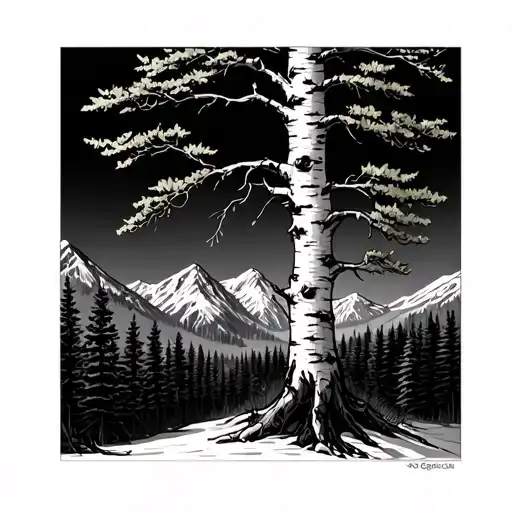 Mountain Birch Tree