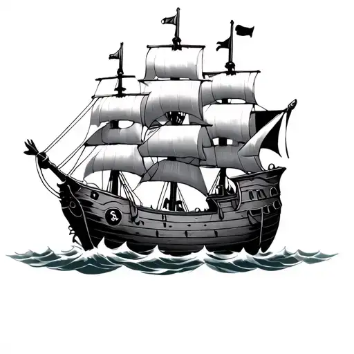 Pirate Ship More Rudder Dragon In