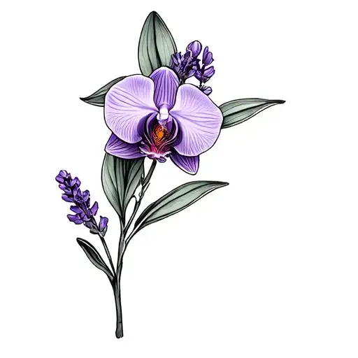 Lavender Sage And Orchid