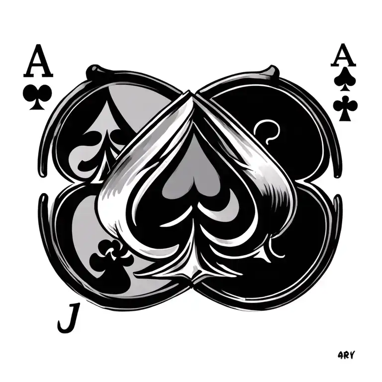Circle Of Ace Of Spades Symbol