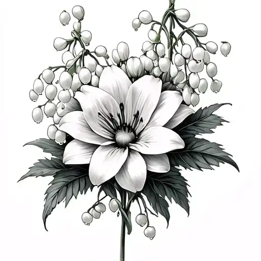 Chrysanthemum And Lily Of The Valley