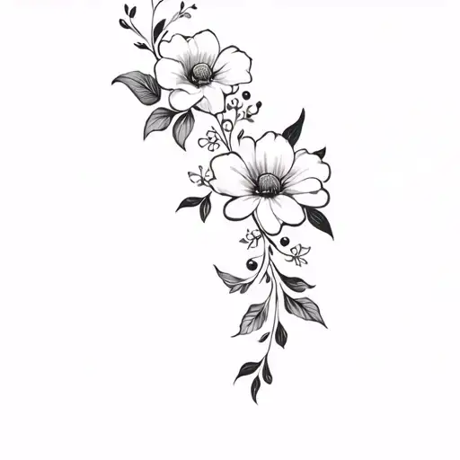 Florals And Ornamentals Flowers Filigree