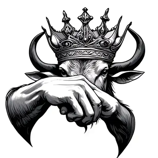 Taurus Sign Pinky Promise Crown
