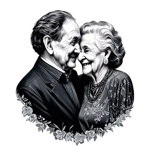 Love And Appreciation Tatto For Grandparents Simple