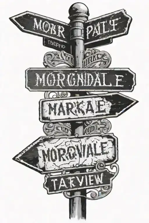 Street Sign That Says Morgandale And Parkveiw