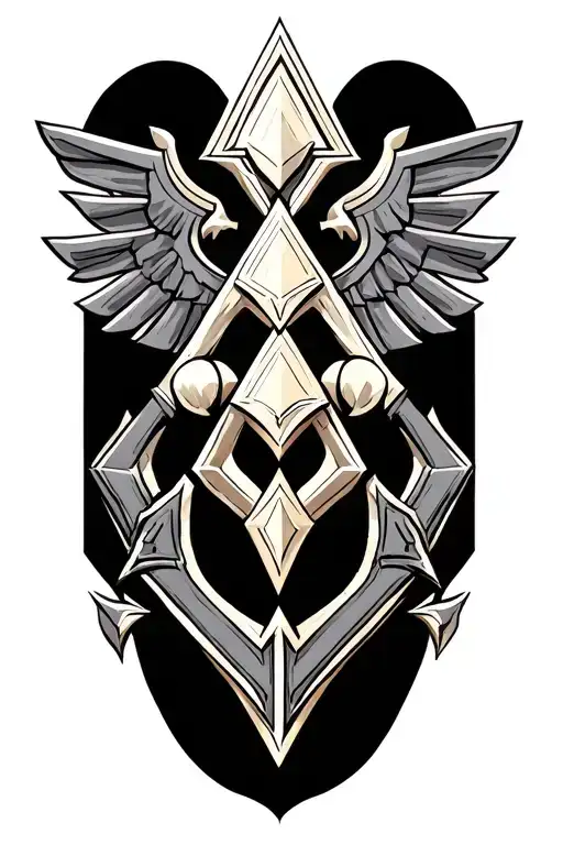 Zelda Tri Force Coloured