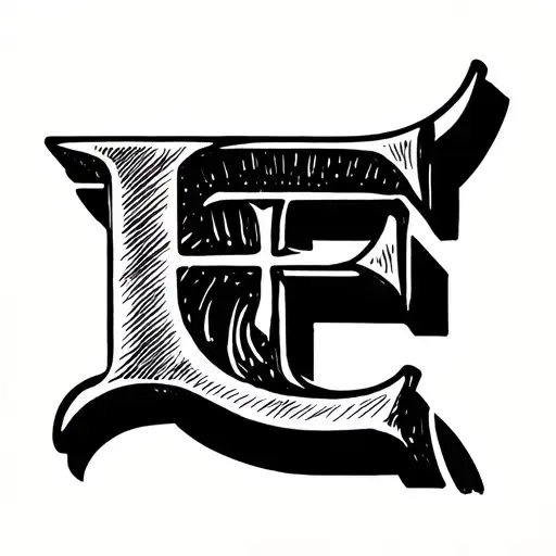 Two Letter E In Typewriter Font