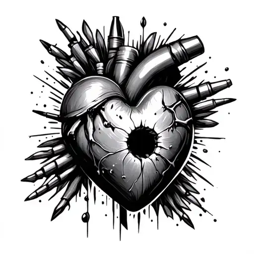 Heart With Bullet Hole