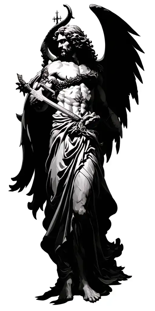 Saint Michael Killing Lucifer