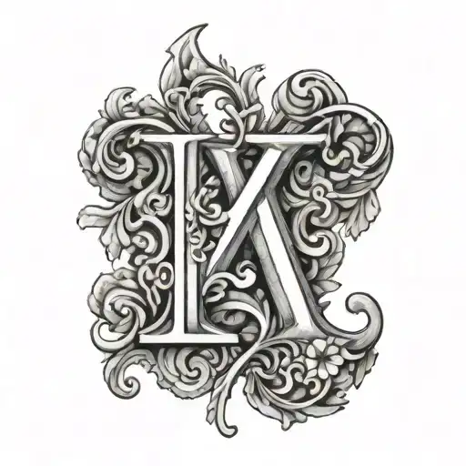 Letter X In The Letter F
