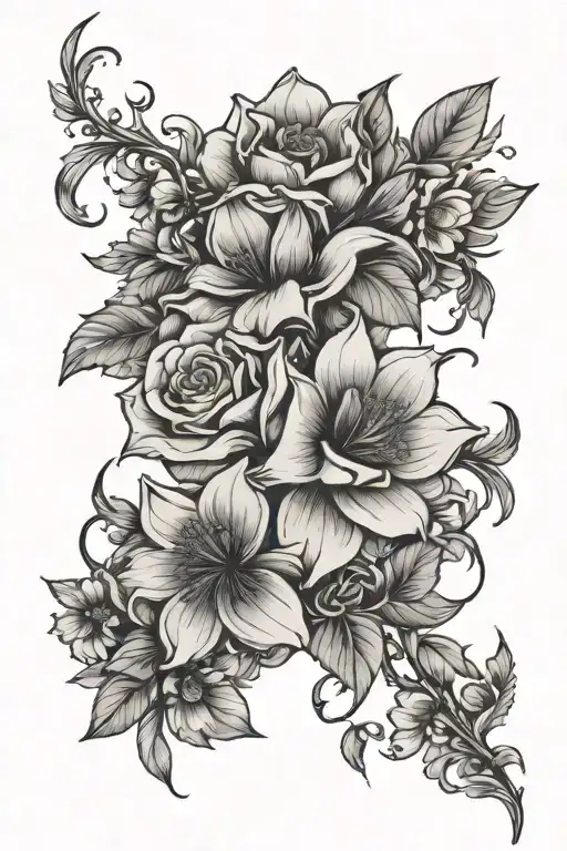 Flowers Along The Spine