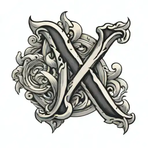 X And O Combined Letter