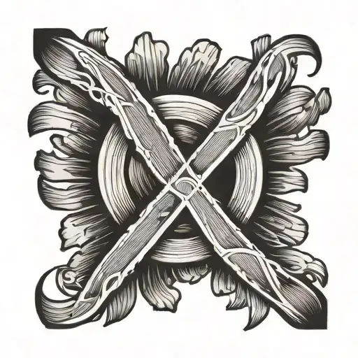 X And O Combined Letter Minimal Tattoo Small Lines