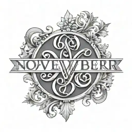 Roman Numeral Font For November 2 1987 With Inifinity