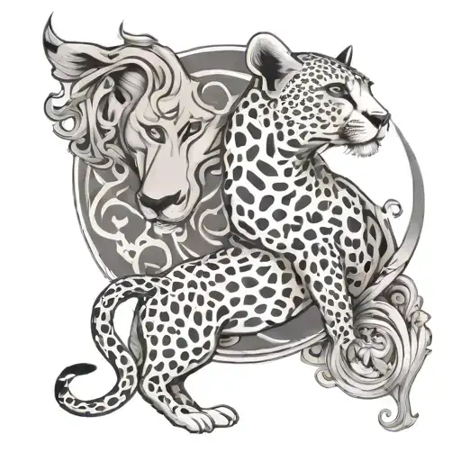 Cheetah And Capricorn Symbol