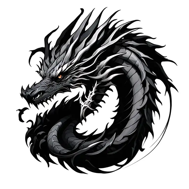 Black Dragon Intertwined