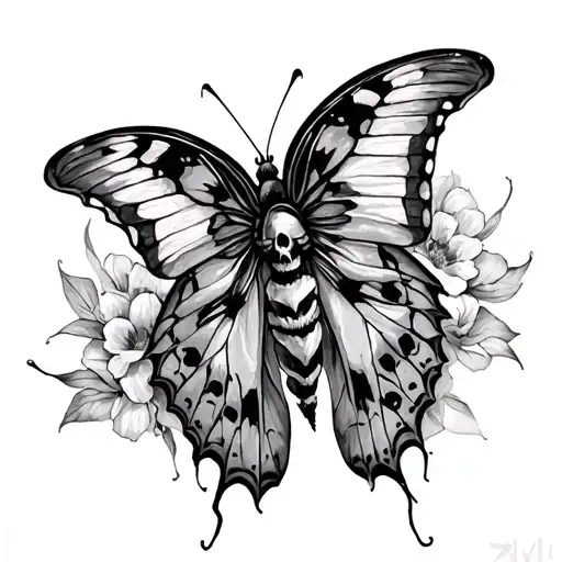Dark Romance Butterfly And Death Moth