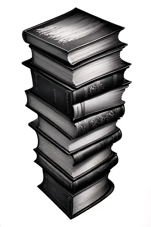 Spines Of Books With Titles