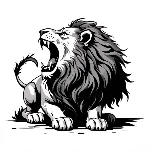 Lion Roaring