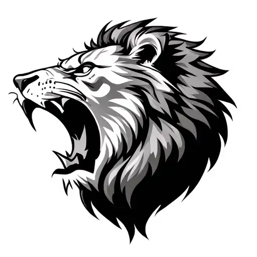 Lion Head Roaring Lion's Head