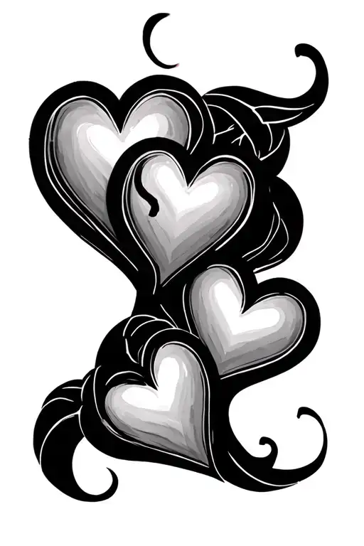 Fine Line Three Hearts